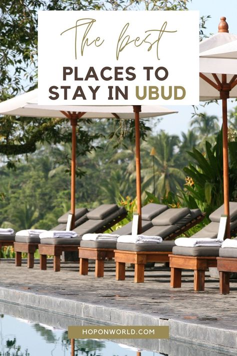 Wondering where to stay in Ubud? This complete Ubud accommodation guide sets out the ABSOLUTE best places to stay in Ubud! From luxurious jungle resorts to posh private villas to dreamy boutique hotels and cheerful hotels and hostels. where to stay in ubud | ubud bali hotel | ubud jungle resort | ubud luxury resort | ubud villa | ubud villa private pool |best ubud villas | bohemian ubud villa | ubud bali hotel luxury paradise | alila ubud | honeymoon ubud Munduk Bali, Ubud Resort, Bali Accommodation, Ubud Villas, Ubud Palace, Things To Do In Bali, Ubud Hotels, Jungle Resort, Bali Honeymoon