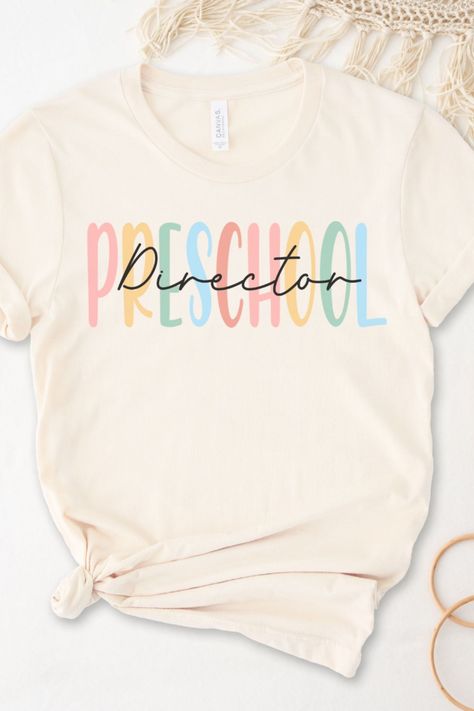 Preschool Director Sweatshirt, Daycare Teacher Shirt, Director Teacher Shirt, School Director Shirt, Preschool Director Shirt,Director Shirt Preschool Director Shirts, Preschool Director Outfits, Preschool Director, Custom Teacher Gifts, Daycare Teacher, Appreciation Ideas, Pretty Leaf, Autumn Aesthetic, Shirt Collection