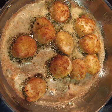 Breaded and Fried Scallops Recipe | Allrecipes Breaded Scallops Recipe, Fried Scallops Recipe, Breaded Scallops, Bay Scallop Recipes, Pan Fried Scallops, Bay Scallops, Fried Scallops, Scallops Recipe, Seafood Entrees