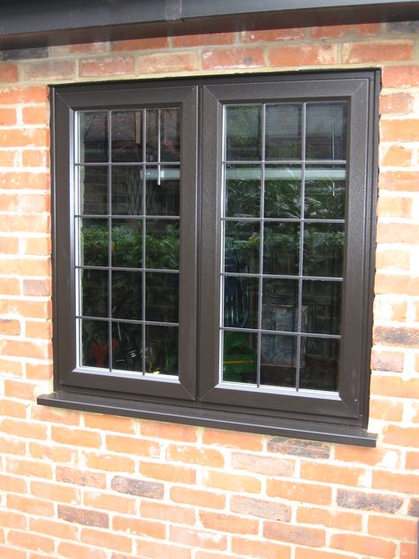 Storm black wood windows with square lead House Exterior Cladding, Leaded Windows, Glazed Windows, King's Lynn, Exterior Cladding, Wood Windows, Windows Doors, Black Wood, Norfolk