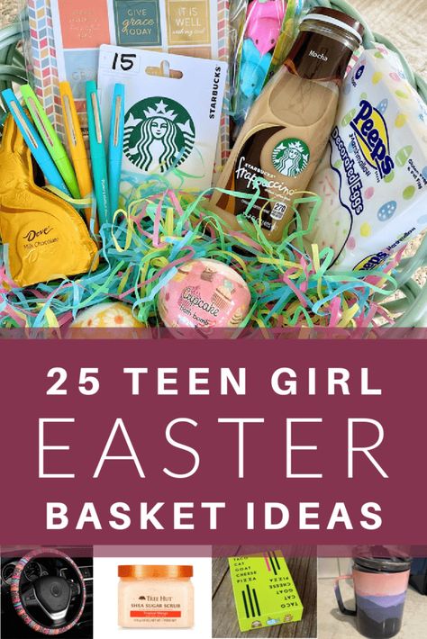 Grown Kids Easter Basket Ideas, Women Easter Basket Ideas, Different Easter Basket Ideas, What To Put In Easter Baskets, Affordable Easter Basket Ideas, Easter Ideas For Preteens, Teens Easter Basket Ideas, Adult Kid Easter Basket Ideas, Non Food Easter Basket Ideas