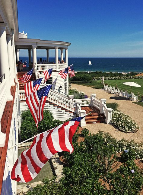 The Ocean House Les Pogues, England Aesthetic, Classy Girls Wear Pearls, Independance Day, American Holiday, Sea To Shining Sea, Ocean House, American Flags, Town And Country