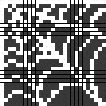 Spiderweb Alpha Pattern, Crochet Graph Design, Spider Web Alpha Pattern, Goth Grid Patterns, Skeleton Grid Pattern, 20x20 Alpha Pattern, Spiderweb Pixel Art, Crochet Grid Patterns Halloween, Black And White Crochet Projects