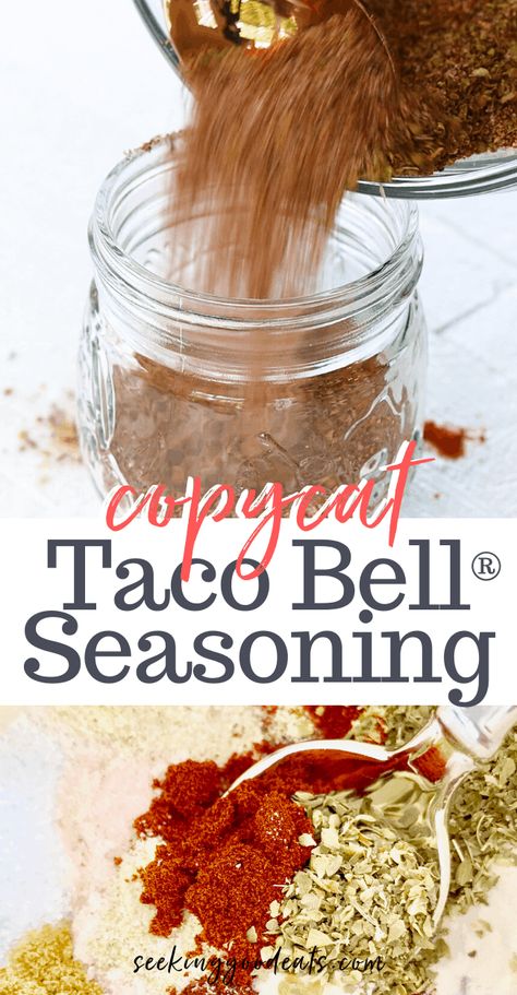 Healthy Taco Seasoning Recipe, Taco Bell Taco Seasoning Recipe, Taco Bell Meat Recipe, Healthy Taco Seasoning, Taco Bell Seasoning, Best Taco Seasoning, Camping Salads, Taco Season, Keto Prep