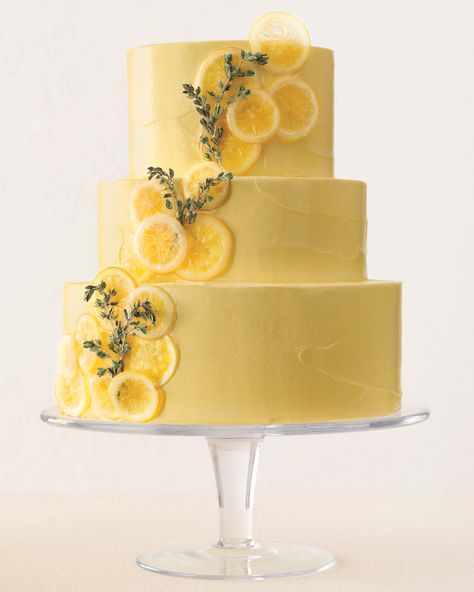 Lemon Wedding Cakes, Sugarpaste Flowers, Candied Lemon Slices, Fruit Wedding Cake, Lemon Wedding, Traditional Wedding Cake, Candied Lemons, Wedding Cake Flavors, Tiered Cake