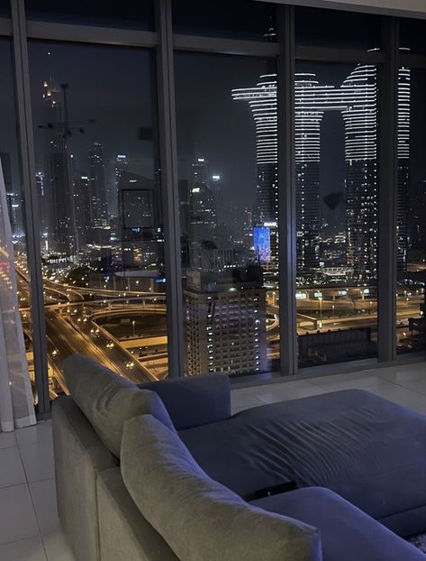 Penthouse At Night, Penthouse Night, Penthouse Aesthetic, Penthouse View, City Penthouse, Nyc Penthouse, City View Apartment, Apartment View, High Rise Apartments