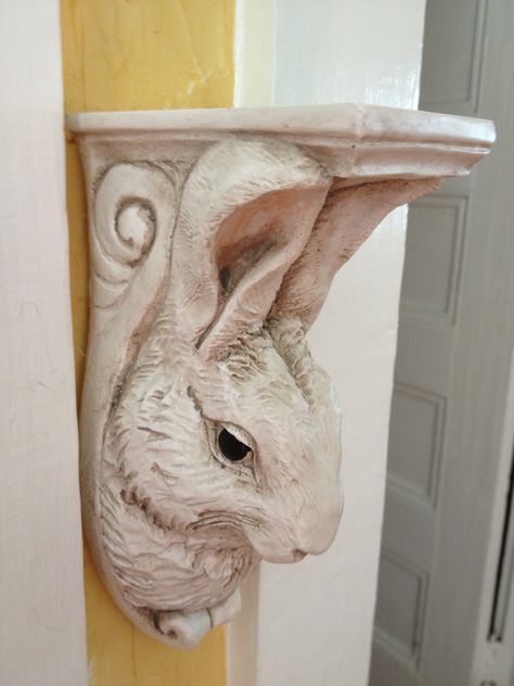 Diy Rabbit Decor, Ceramic Rabbits Pottery, Bunny Sculpture, Rabbit Sculpture, Ceramic Bunny, Whimsical Home, Rabbit Decor, Bunny Decor, Artistic Home