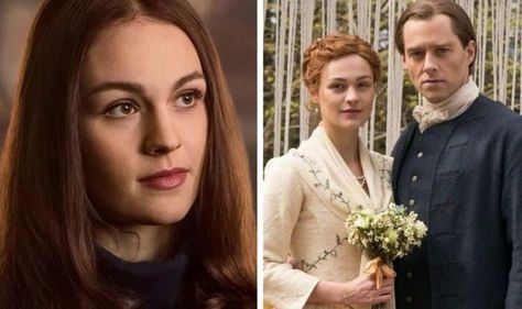 OUTLANDER fans know Brianna and Roger have vowed to raise Jemmy as their own. But who is the child's real father? Brianna And Roger, Outlander Brianna, Miss Images, Claire Randall, Richard Rankin, Outlander Season 1, Father Images, Biological Father, Tv Radio