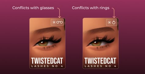 Updated Eyelashes | Patreon Sims4 Packs, Sims 4 Eyelashes, Cat Lashes, Sims Cc Hair, Eyelash Remover, Sims 4 Alpha Cc, Sims 4 Alpha, Sims 4 Cas Cc, Makeup Cc