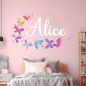 Amazon.com Shopping Cart Boho Butterfly Bedroom, Wall Stickers Bedroom Aesthetic, Room Stickers Wall Decor, Butterfly Bedroom Ideas Kids, Butterfly Themed Nursery, Princess Bedroom Decor, Butterfly Baby Shower Decorations, Butterfly Bedroom, Unicorn Wall Decal