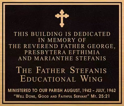 Church Educational Wing Memorial Wall Plaque | Memorial Plaques Donor Plaques, Offering Box, Recognition Plaques, Memorial Plaques, Brick Columns, Memorial Wall, Bronze Plaque, Church Signs, Bible Passages