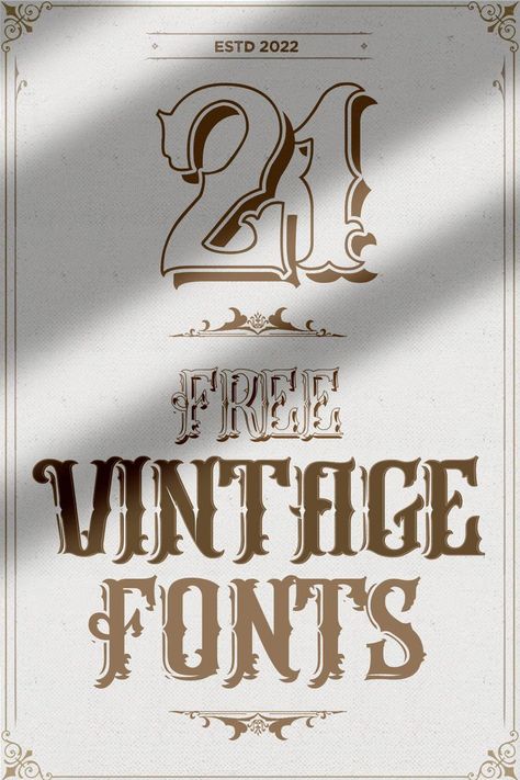 free fonts, vintage fonts, retro fonts, western fonts, rough fonts Letters Fonts Vintage, Vintage Font Numbers, Old Style Fonts Lettering, Rustic Fonts Vintage, Type Styles Fonts, Sign Fonts Hand Lettering, Old Style Lettering, Vintage Lettering Design, Vintage Tattoo Font