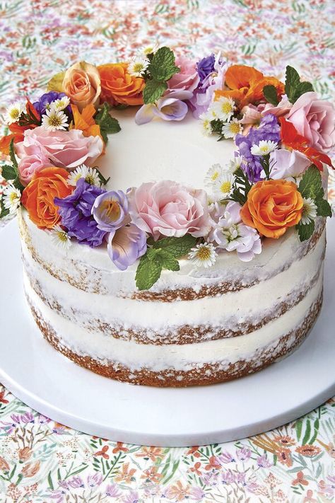 Naked Cake With Flowers, Strawberry Lemonade Cake, Lime Pound Cake, Boxed Cake Mixes Recipes, Cake With Flowers, Hummingbird Cake, Lemon Cake Mixes, Lemon Dessert Recipes