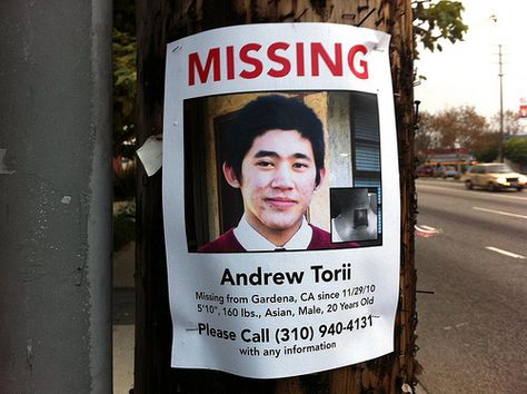 Missing Person: Andrew Torii | Missing Person Poster Aesthetic, Missing Person Poster, Evermore Era, Cold Cases, Taking Chances, Missing Person, Missing People, Amber Alert, Title Sequence