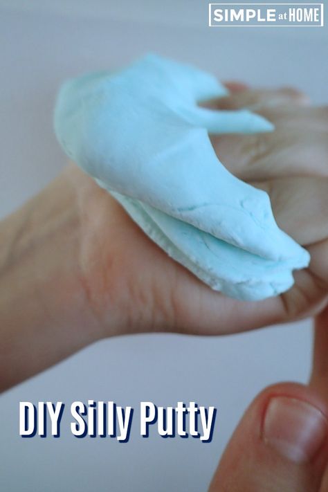 Homemade Silly Putty — Simple At Home Diy Silly Putty, Homemade Silly Putty, Bored In Class, Sugar Scrub Recipe, Silly Putty, Scrub Recipe, Plastic Eggs, Print Transfer, Messy Play