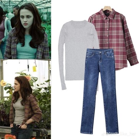 Twilight Movie Outfits, Twilight Theme Party Outfit, Twilight Party Outfit, Twilight Themed Outfits, Bella Twilight Costume, Bella Swan Halloween Costume, Halloween Costume Twilight, Bella Swan Fashion, Bella Cullen Outfits