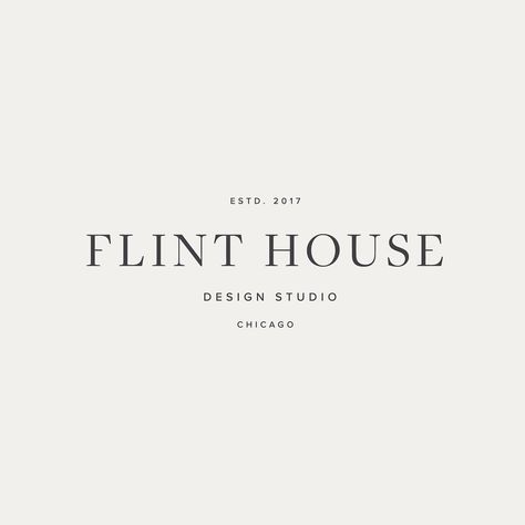 Logos, Flint House, Summer Branding, James Brand, House Minimal, Minimalist Typography, Beautiful Logos Design, Minimal Branding, Beautiful Branding