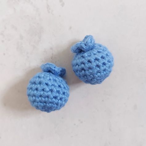 Crochet Blueberries How To Crochet A Blueberry, Crochet Berries Free Pattern, Crochet Blueberry Pattern Free, Blueberry Crochet Free Pattern, Crochet Berries, Blueberry Crochet, Crochet Blueberry, Business Vibes, Crochet Accessory