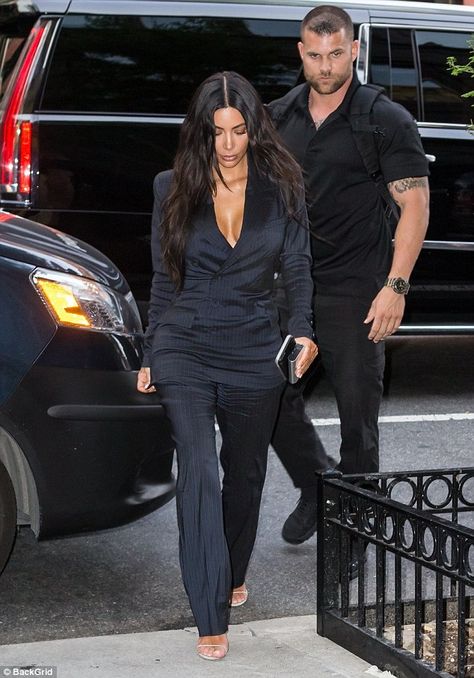 Flawless: Kim kept her look minimal, rocking strappy sandals with waist-length wavy locks Body Guard Outfit, Forbes Women, Christine Centenera, Celebrity Bodies, Kardashian Outfit, Black White Outfit, Sheer Gown, Kim Kardashian Style, Vogue Australia