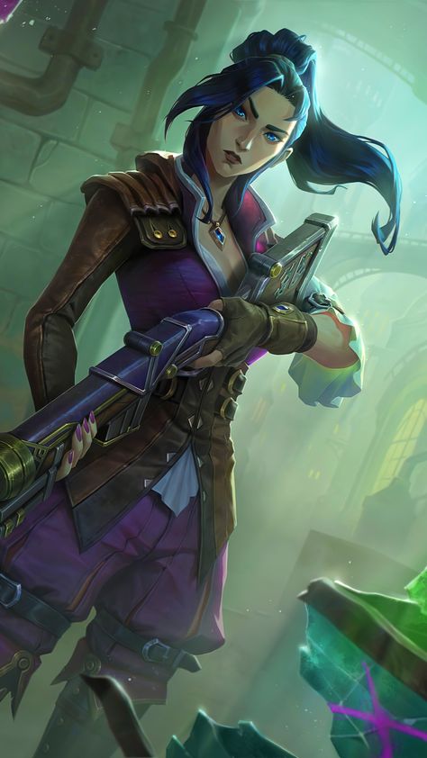 Purple, Arcane Caitlyn, Caitlyn Arcane, Arcane Wallpaper, Trivia, League Of Legends, The Magic, Fun Facts