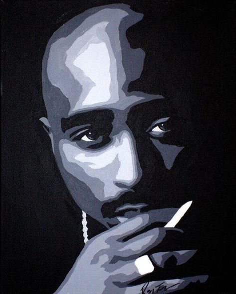 Tupac Art, Popcorn Candy, Hip Hop Artwork, Number Art, Wine Food, Afrocentric Art, Hip Hop Art, Art Painting Gallery, Black And White Painting