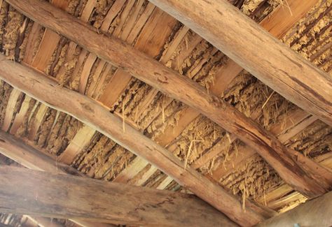 Wattle and Daub Roof Sod Roof, Wattle And Daub, Natural Building Materials, Sweet Chestnut, Elm Tree, Natural Building, Energy Efficient Homes, Building Materials, Natural Organic