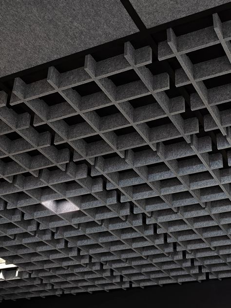 Acoustic PET ceiling panels ECHOGRID® by ECHOJAZZ_11 Suspended Acoustic Ceiling Panels, Acoustic Panel Ceiling, Grid Ceiling, Marketing Office, Acoustic Ceiling Panels, Acoustic Ceiling, Light Grid, Ceiling Grid, Mood Images