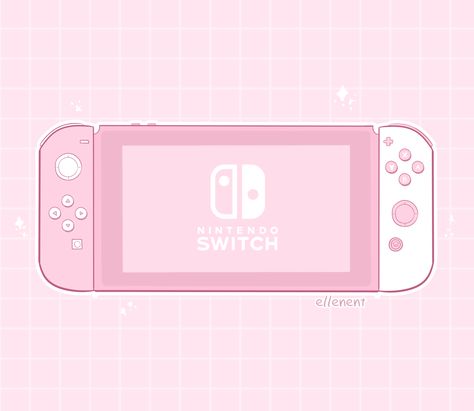 Switch Wallpapers, Pink Nintendo Switch, Gamer Wallpaper, Nintendo Aesthetic, Pink Nintendo, Pink Games, Kawaii Games, Pink Tumblr Aesthetic, Graphisches Design