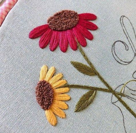 Embroidery Simple Hand Embroidery Patterns, Embroidery Lessons, Embroidery Tshirt, Hand Embroidery Patterns Flowers, Diy Embroidery Patterns, Hand Embroidery Tutorial, Embroidery Stitches Tutorial, Hand Embroidery Projects, Embroidery Patterns Vintage