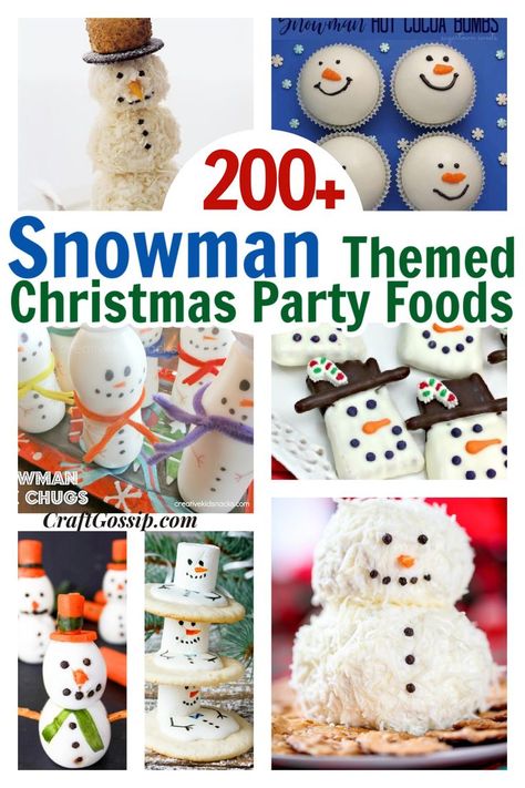 School Winter Party Snacks, Winter Wonderland Luncheon, Winter Themed Breakfast, Snowflake Fruit Tray, Snowman Snack Ideas, Snowman Food For Kids, Snowman Treats Ideas, Snowman Dinner Ideas, Snowman Appetizer Ideas