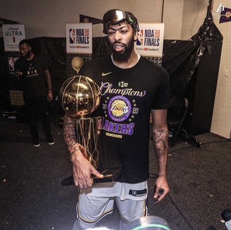 Anthony Davis | CHAMP 2020 Kareem Abdul-jabbar, Lakers Wallpaper, Lebron James Wallpapers, Lakers Championships, Lebron James Lakers, King Lebron, Jerry West, Nba Basketball Art, Bill Russell