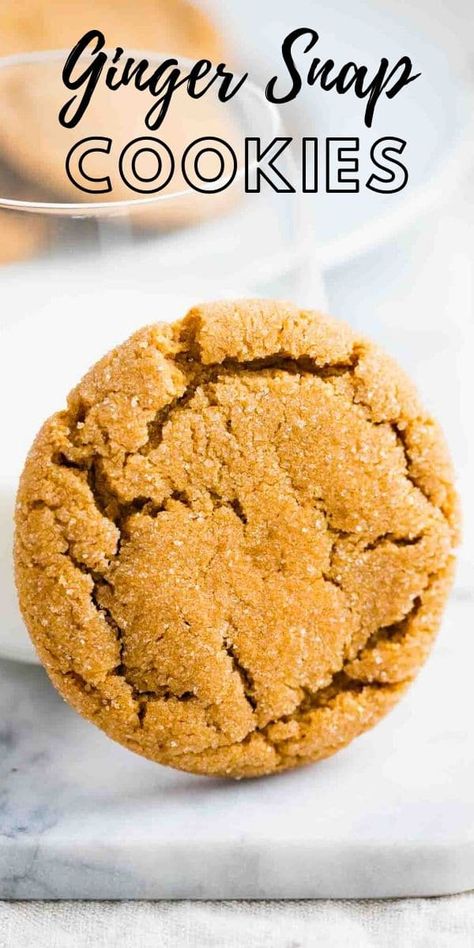 Gingersnap Cookies, Oatmeal Raisin Cookies Chewy, Ginger Molasses Cookies, Amazing Desserts, Ginger And Cinnamon, Ginger Snap Cookies, Ginger Snap, Ginger Cookies, Party Food And Drinks