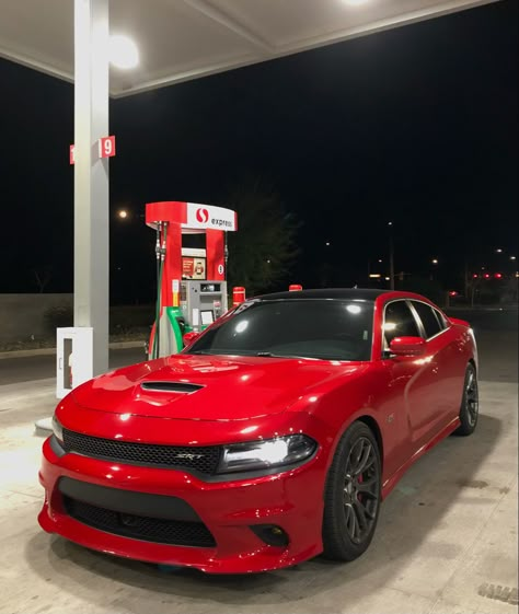 Red Srt Charger, Red Dodge Charger Aesthetic, Red Hellcat Charger, Red Hellcat, Red Dodge Charger, Red Charger, Hellcat Srt, Red Cars, Charger Srt Hellcat