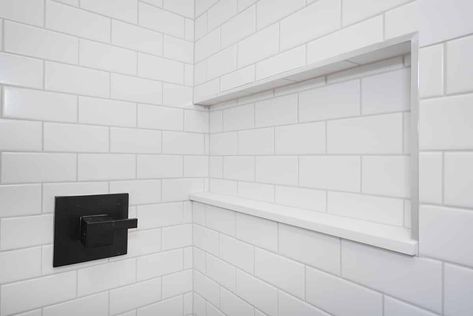 What Color Grout to Use With White Tile | MyHome Emser Passion Blanco Tile, White Tiles White Grout, Alabaster Grout White Subway Tile, White Subway Tile Bathroom Ideas, White Subway Tile Grout Options, White Tile With Gray Grout, White Subway Tile White Grout, Subway Tile Grout Color, White Hexagon Floor