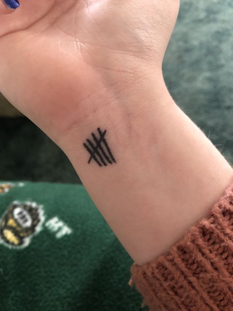 5sos Related Tattoos, 5sos Small Tattoos, Tally Tattoo Ideas, 5 Tally Marks Tattoo, 5 Seconds Of Summer Tattoos, Wfttwtaf Tattoo, 5sos Tally Tattoo, 5sos Tattoos Ideas, 5sos Tattoo Ideas Lyrics