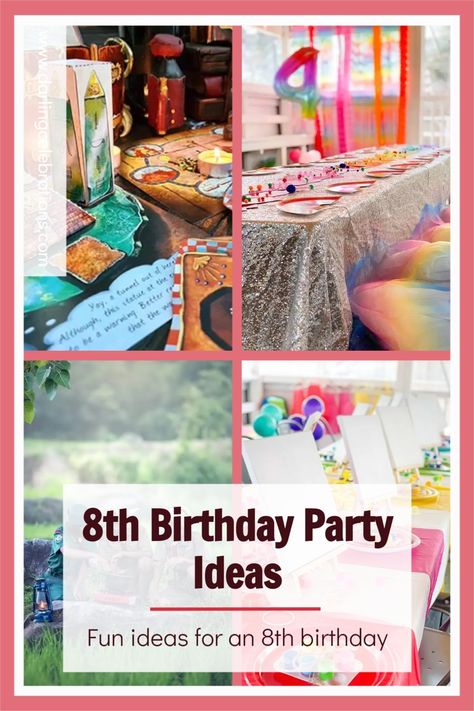 8 Bday Party Ideas, Crazy 8 Birthday Party Theme, 8 Yo Birthday Party Ideas, Eighth Birthday Party Themes, 8 Year Birthday Party Themes, 8 Year Birthday Theme, 8 Themed Birthday Party, Eight Year Old Birthday Party Ideas, 8 Birthday Theme