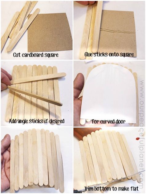 door shapes                                                                                                                                                                                 More Kandang Hamster, Diy Fairy Door, Fairy Garden Doors, Fairy Tree Houses, Fairy Garden Furniture, Fairy Homes, Fairy House Diy, Fairy Garden Crafts, Fairy Garden Designs