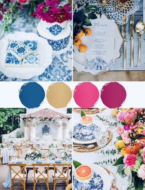 Greek Wedding Colors, Colorful Greek Wedding, Grecian Inspired Wedding, Destination Wedding Themes Color Schemes, Wedding Color Schemes Italy, Greek Wedding Color Palette, Greek Blue Wedding Theme, Wedding Greek Style, Greek Wedding Inspiration