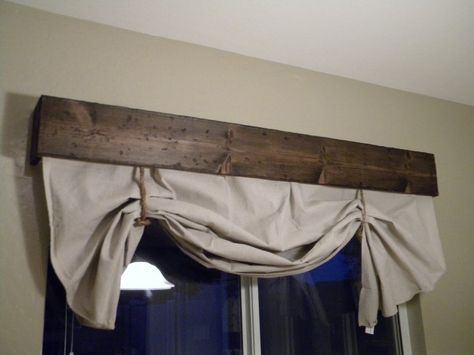 Drapes With Valances - Foter Rustic Window Treatments, Sliding Glass Door Window, Wood Valance, Window Treatments Ideas, Rustic Window, Ideas Hogar, Rustic Curtains, Primitive Decorating Country, Grand Designs