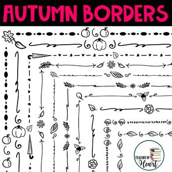 Autumn Doodle Borders / Back To School Skinny Borders Dot Grid Doodles, White Board Border Ideas, Autumn Scrapbook, Bullet Journal Borders, September Doodles, Fall Whiteboard Art, Fall Doodles Autumn, Fall Doodles, Autumn Doodles