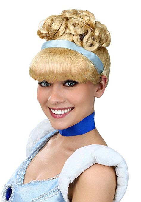 Women's Cinderella Wig Standard Yellow Cinderella Wig, Cinderella Cosplay, Cinderella Hair, Fairy Tale Costumes, Large Curls, Cinderella Costume, Glass Slippers, Princess Cosplay, 3d Landscape