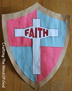 Armor Of God Lesson, Faith Crafts, Children's Church Crafts, Shield Of Faith, Bible School Crafts, Christian Crafts, Bible Crafts For Kids, Sunday School Activities, Church Crafts