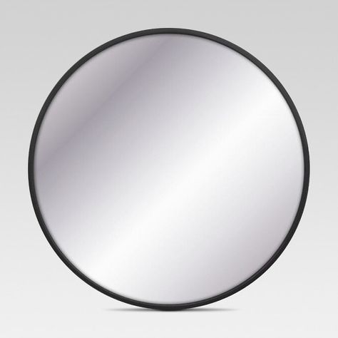 The Decorative Circular Wall Mirror from Project 62 is both modern and clean. The matte black finish makes it the perfect wall statement, as this round mirror calls out circular furniture and accents and contrasts the sharper lines of shelves and tables. Consider adding it to an existing gallery wall for a reflective accent, or to soften a room with hard angles and lines. <br><br>1962 was a big year. Modernist design hit its peak and moved into homes across the country. ... Traditional Shelves, Mirror Wall Living Room, Mirror Wall Bedroom, Decorative Wall Mirror, Mirror Design Wall, Large Wall Mirror, Circular Mirror, Project 62, Modern Mirror