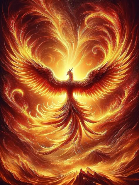 Phoenix Artwork Drawings, Pheonix Aestethic Wallpaper, Phenix Birds, Flying Phoenix Tattoo, Most Beautiful Tattoos, Shoulder Movement, Phoenix Bird Art, Spiritual Art Soul, Greek Monsters