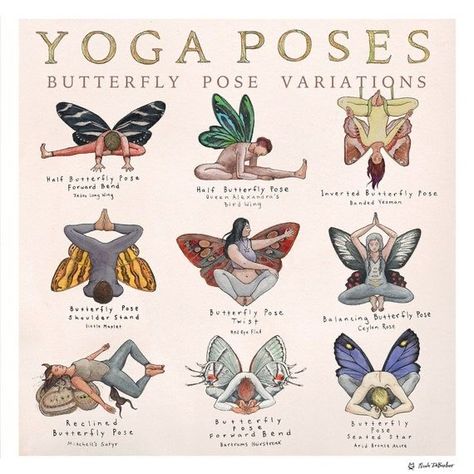 Heart Openers Yoga, Butterfly Pose, Yoga Inspo, Yoga Poster, Yoga Posen, Iyengar Yoga, Relaxing Yoga, Easy Yoga Workouts, Pose Yoga