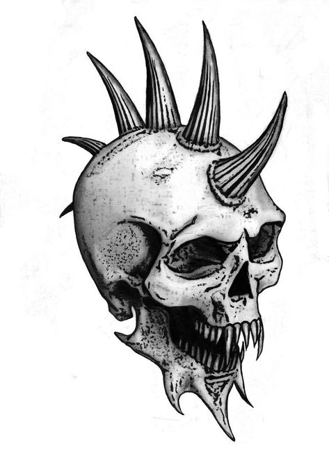 Metal Skull Art, Tattoo Designs Rose, Tattoos Viking, Tattoo Klein, T Name, Black Hair Salons, Skull Art Tattoo, Artwork Tattoo, Skull Sketch