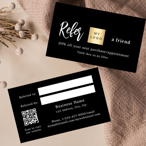 Qr Code Business, Qr Code Business Card, Refer A Friend, Referral Cards, Student Discounts, Diy Business, Ways To Save, Business Names, Hat Crafts