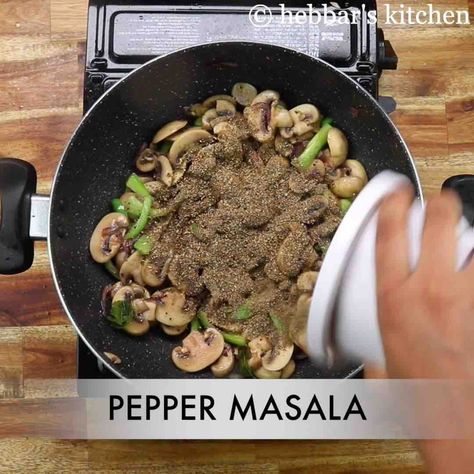 mushroom pepper fry recipe | pepper mushroom | pepper fry mushroom Mushroom Fry Indian Recipe, Mushroom Pepper Fry, Mushroom Recipes Indian, Easy Food Dishes, Tomato Curry, Fried Mushrooms, Coconut Chutney, Recipes Indian, Pepper Powder