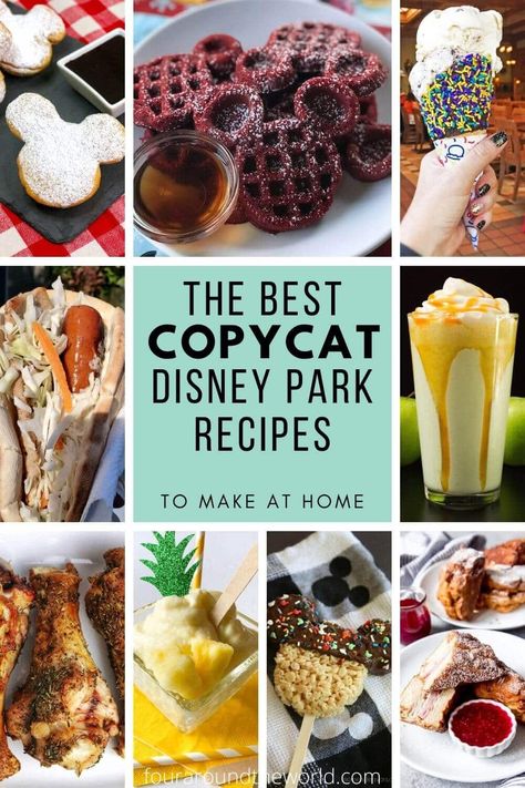 Essen, Disney Copycat Recipes, Mickey Treats, Disneyland Facts, Disney Dessert Recipes, Disneyland Recipes, Food Disneyland, Disney Camp, Vacation Drinks