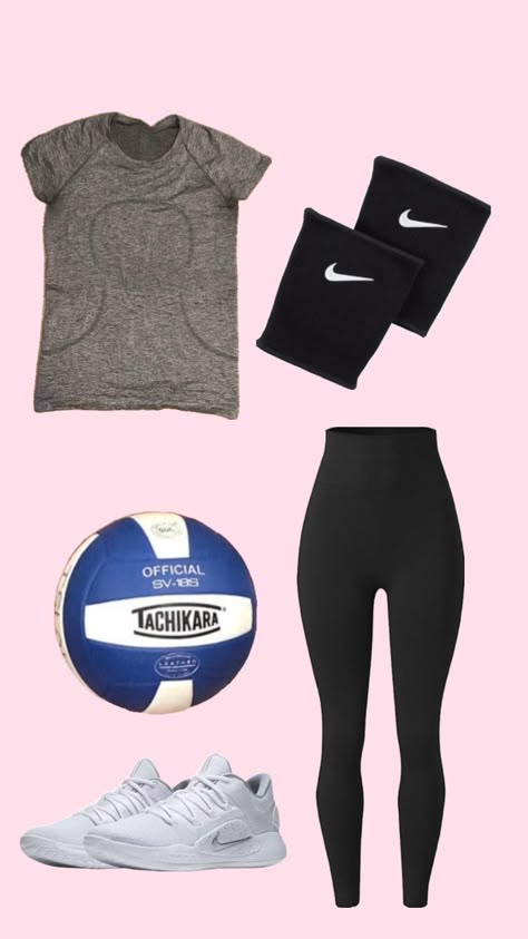 2nd yr of playing volleyball🏐#volleyballoutfit #legging #blackkneepads Volleyball Leggings Outfit, Volleyball Outfits With Leggings, Volleyball Outfits Practice, Volleyball Practice Outfits, Volleyball Fits, Cute Volleyball Outfits, Volleyball Leggings, Sporty Fits, Sport Fits